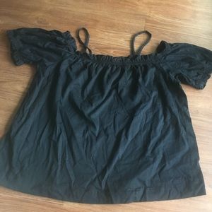 Black Off the Shoulder Blouse
